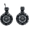 image:imageRockville WB50KLS Pair Black 525 250W Stainless Steel Marine Wakeboard Tower Speakers 360 Swivel Mount wLED Lights Waterproof for Boats amp ATVs