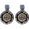image:imageRockville WB50KLS Pair Silver 525 250W Stainless Steel Marine Wakeboard Tower Speakers 360 Swivel Mount wLED Lights Waterproof for Boats amp ATVs