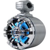 image:imageRockville WB50KLS Pair Silver 525 250W Stainless Steel Marine Wakeboard Tower Speakers 360 Swivel Mount wLED Lights Waterproof for Boats amp ATVs