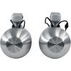image:imageRockville WB50KLS Pair Silver 525 250W Stainless Steel Marine Wakeboard Tower Speakers 360 Swivel Mount wLED Lights Waterproof for Boats amp ATVs