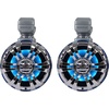 image:imageRockville WB50KLS Pair Silver 525 250W Stainless Steel Marine Wakeboard Tower Speakers 360 Swivel Mount wLED Lights Waterproof for Boats amp ATVs