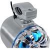 image:imageRockville WB50KLS Pair Silver 525 250W Stainless Steel Marine Wakeboard Tower Speakers 360 Swivel Mount wLED Lights Waterproof for Boats amp ATVs