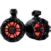 image:imageRockville WB65KLS Black Pair 65 300W Marine Wakeboard Tower Speakers Waterproof MultiColor LED Lighting Polypropylene Mica Cone 4 Ohm 360 Degree Swivel Brackets for Boats amp ATVsBlack