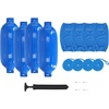 image:imageRockville Boat Fender Package 10in x 30in Marine Bumpers with Covers Dock Lines amp PumpBlue
