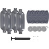 image:imageRockville Boat Fender Package 10in x 30in Marine Bumpers with Covers Dock Lines amp PumpGrey