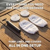 image:imageRockville Boat Fender Package 10in x 30in Marine Bumpers with Covers Dock Lines amp PumpWhite