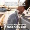 image:imageRockville Boat Fender Package 65in x 23in Marine Boat Bumpers with Fender Covers Dock Lines amp Pump for Docking and Boat ProtectionGrey