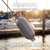 image:imageRockville Boat Fender Package 65in x 23in Marine Boat Bumpers with Fender Covers Dock Lines amp Pump for Docking and Boat ProtectionGrey