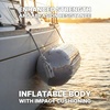 image:imageRockville Boat Fender Package 65in x 23in Marine Boat Bumpers with Fender Covers Dock Lines amp Pump for Docking and Boat ProtectionGrey