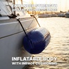 image:imageRockville Boat Fender Package 65in x 23in Marine Boat Bumpers with Fender Covers Dock Lines amp Pump for Docking and Boat ProtectionNavy Blue