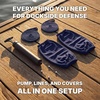 image:imageRockville Boat Fender Package 65in x 23in Marine Boat Bumpers with Fender Covers Dock Lines amp Pump for Docking and Boat ProtectionNavy Blue