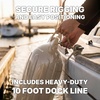 image:imageRockville Boat Fender Package 65in x 23in Marine Boat Bumpers with Fender Covers Dock Lines amp Pump for Docking and Boat ProtectionSand
