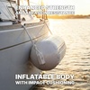 image:imageRockville Boat Fender Package 65in x 23in Marine Boat Bumpers with Fender Covers Dock Lines amp Pump for Docking and Boat ProtectionWhite