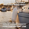 image:imageRockville Boat Fender Package 65in x 23in Marine Boat Bumpers with Fender Covers Dock Lines amp Pump for Docking and Boat ProtectionWhite