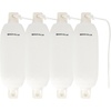 image:imageRockville Boat Fender Package 65in x 23in Marine Boat Bumpers with Fender Covers Dock Lines amp Pump for Docking and Boat ProtectionWhite