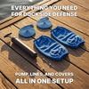 image:imageRockville Boat Fender Package 85in x 27in Marine Boat Bumpers with Fender Covers Dock Lines amp Pump for Docking and Boat ProtectionBlue