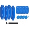 image:imageRockville Boat Fender Package 85in x 27in Marine Boat Bumpers with Fender Covers Dock Lines amp Pump for Docking and Boat ProtectionBlue