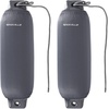 image:imageRockville Boat Fender Package 85in x 27in Marine Boat Bumpers with Fender Covers Dock Lines amp Pump for Docking and Boat ProtectionGrey