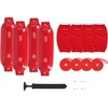 image:imageRockville Boat Fender Package 85in x 27in Marine Boat Bumpers with Fender Covers Dock Lines amp Pump for Docking and Boat ProtectionRed