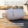 image:imageRockville Boat Fender Package 85in x 27in Marine Boat Bumpers with Fender Covers Dock Lines amp Pump for Docking and Boat ProtectionWhite