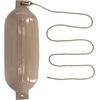 image:imageRockville Boat Fender with 10ft Line Marine Bumper for Docking Protection UVResistant PVC Construction Double Eyelets for Vertical or Horizontal MountingSand