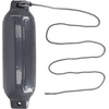image:imageRockville Boat Fender with 10ft Line Marine Bumper for Docking Protection UVResistant PVC Construction Double Eyelets for Vertical or Horizontal MountingGrey