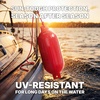 image:imageRockville Boat Fender with 10ft Line Marine Bumper for Docking Protection UVResistant PVC Construction Double Eyelets for Vertical or Horizontal MountingRed