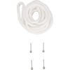 image:imageRockville Boat Fender with 10ft Line Marine Bumper for Docking Protection UVResistant PVC Construction Double Eyelets for Vertical or Horizontal MountingWhite
