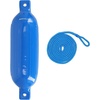 image:imageRockville Boat Fender with 10ft Line Marine Bumper for Docking Protection UVResistant PVC Construction Double Eyelets for Vertical or Horizontal MountingBlue