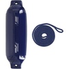 image:imageRockville Boat Fender with 10ft Line Marine Bumper for Docking Protection UVResistant PVC Construction Double Eyelets for Vertical or Horizontal MountingNavy Blue