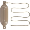 image:imageRockville Boat Fender with 10ft Line Marine Bumper for Docking Protection UVResistant PVC Construction Double Eyelets for Vertical or Horizontal MountingSand