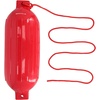 image:imageRockville Boat Fender with 10ft Line Marine Bumper for Docking Protection UVResistant PVC Construction Double Eyelets for Vertical or Horizontal MountingRed