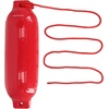 image:imageRockville Boat Fender with 10ft Line Marine Bumper for Docking Protection UVResistant PVC Construction Double Eyelets for Vertical or Horizontal MountingRed
