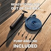 image:imageRockville Boat Fender with 10ft Line Marine Bumper for Docking Protection UVResistant PVC Construction Double Eyelets for Vertical or Horizontal MountingBlue