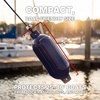 image:imageRockville Boat Fender with 10ft Line Marine Bumper for Docking Protection UVResistant PVC Construction Double Eyelets for Vertical or Horizontal MountingNavy Blue