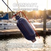 image:imageRockville Boat Fender with 10ft Line Marine Bumper for Docking Protection UVResistant PVC Construction Double Eyelets for Vertical or Horizontal MountingNavy Blue
