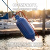 image:imageRockville Boat Fender with 10ft Line Marine Bumper for Docking Protection UVResistant PVC Construction Double Eyelets for Vertical or Horizontal MountingBlue