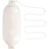 image:imageRockville Boat Fender with 10ft Line Marine Bumper for Docking Protection UVResistant PVC Construction Double Eyelets for Vertical or Horizontal MountingWhite