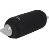 image:imageRockville C1030W 10in x 30in Boat Fender Cover White Stretch Fabric Fits 95105in Thick Fenders DoubleStitchedBlack