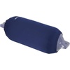 image:imageRockville C1030W 10in x 30in Boat Fender Cover White Stretch Fabric Fits 95105in Thick Fenders DoubleStitchedNavy Blue