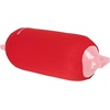 image:imageRockville C1030W 10in x 30in Boat Fender Cover White Stretch Fabric Fits 95105in Thick Fenders DoubleStitchedRed