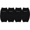 image:imageRockville C44516G 4Pack 45in x 16in Boat Fender Covers Grey Stretch Fabric Fits 455in Thick Fenders DoubleStitchedBlack