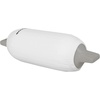 image:imageRockville C6523B 65in x 23in Boat Fender Cover Black Stretch Fabric Fits 67in Thick Fenders DoubleStitchedWhite