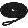 image:imageRockville L38110 10ft 38in Boat Fender Line DoubleBraided Polypropylene 2in Spliced Eyelet Floating Boat Rope SandBlack
