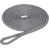 image:imageRockville L38110 10ft 38in Boat Fender Line DoubleBraided Polypropylene 2in Spliced Eyelet Floating Boat Rope SandGrey