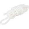 image:imageRockville L38110W 10ft 38in Boat Fender Line White DoubleBraided Polypropylene 2in Spliced Eyelet Floating Boat Rope