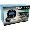 image:imageRockville RGHR2 Marine Gauge Hole Receiver BluetoothUSBAMFM TDA7851L Amp 288W Peak 72W x 4 IP66 Waterproof Wired Remote for BoatsATVsUTVs