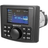 image:imageRockville RGHR45 72W x 4 Marine Gauge Receiver Bluetooth 4Zone Volume IP66 Waterproof Rear Camera Input USB Video RCA AV Wired Remote AMFM for Boats and Powersports