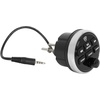 image:imageRockville RGHR45 72W x 4 Marine Gauge Receiver Bluetooth 4Zone Volume IP66 Waterproof Rear Camera Input USB Video RCA AV Wired Remote AMFM for Boats and Powersports