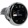 image:imageRockville RGHR48A Marine Bluetooth Radio Receiver 4Zone 72W x4 Amplifier 3 Color Display Waterproof